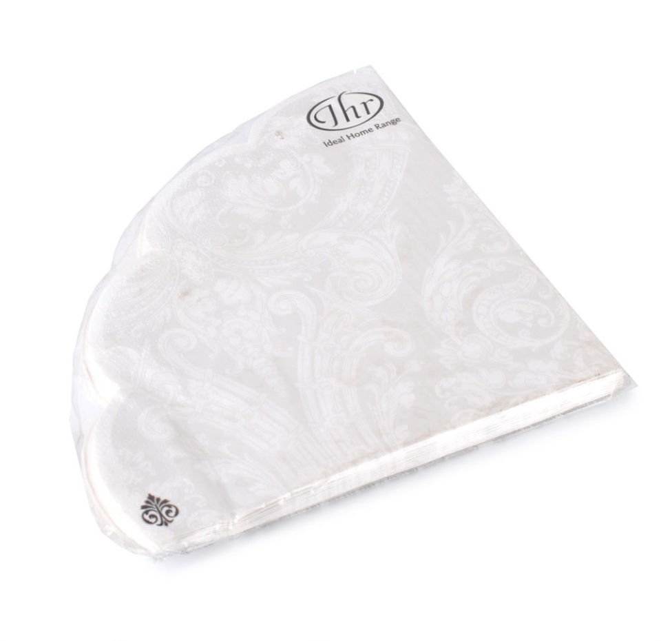 

Салфетки рельефные белые 12 шт Ihr grandeur d=34 см, Германия