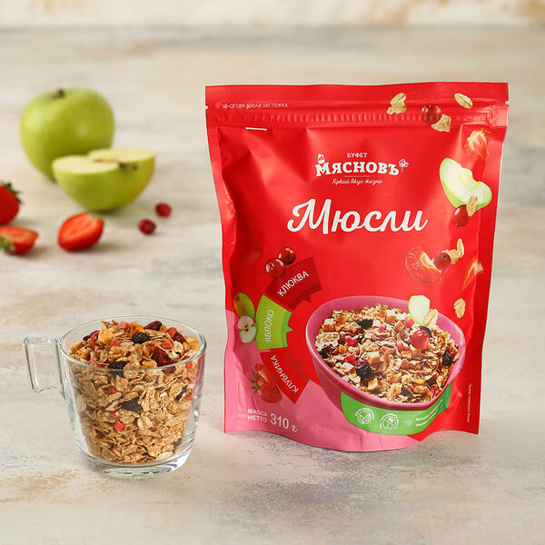 Мюсли мультизлаковые с ягодами МясновЪ Буфет 310 г
