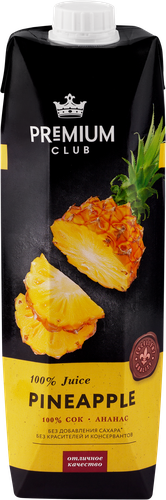 

Сок Premium Club Ананасовый восстановленный 1 л