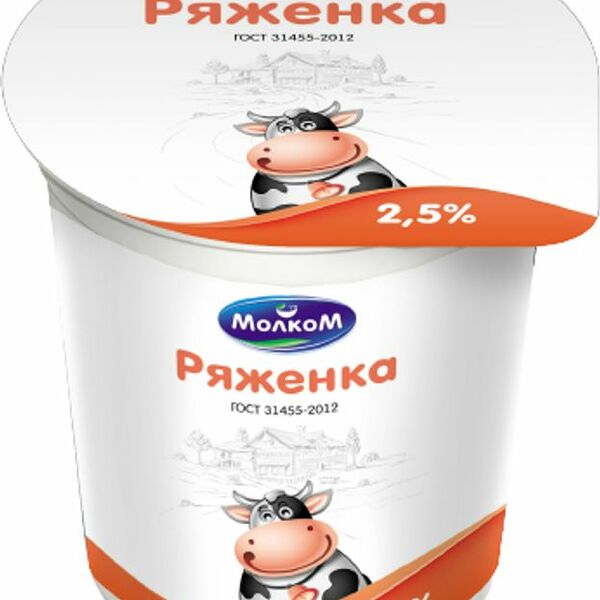 Ряженка МолкоМ термостатная 2.5%