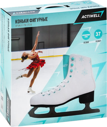 

Коньки фигурные ACTIWELL р. 37, 38, белые, Арт. PW-215 W