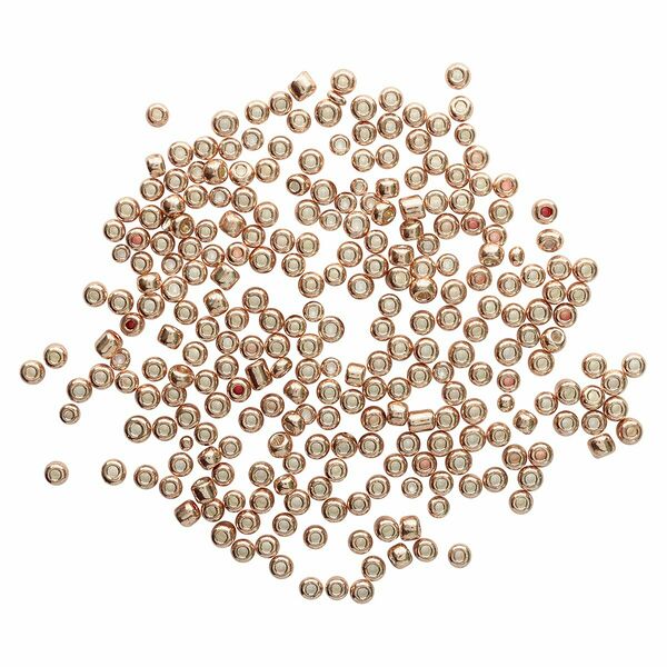 Бисер (стекло) 6/0, 15г, Astra&Craft(1106 т.золотой/глянц.покрытие),упак