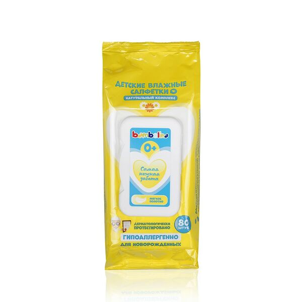 Детские влажные салфетки Bambolina 