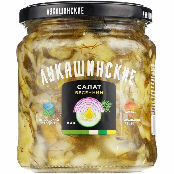 Салат из свежих огурчиков Лукашинские закуски Весенний