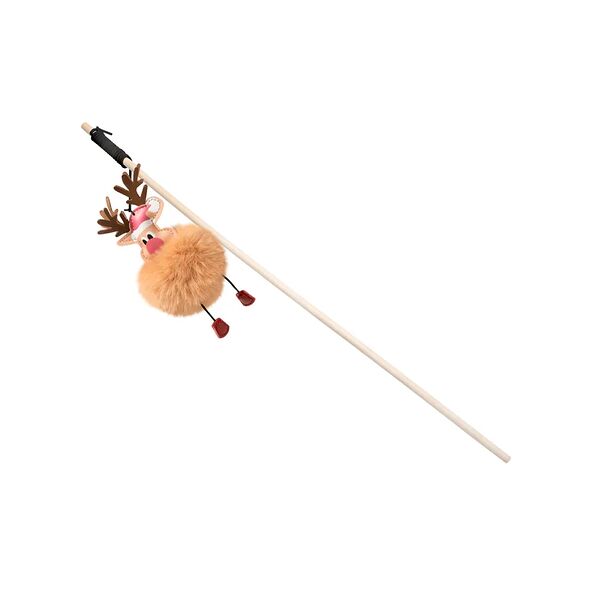 Дразнилка для кошек Triol NEW YEAR Пушистый олененок для кошек 10 x 40 см