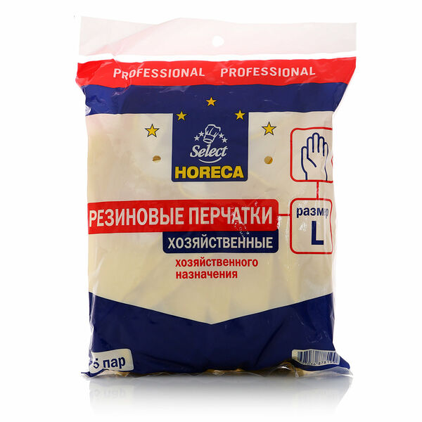 Резиновые перчатки хозяйственно-бытового назначения размер L TM Metro Chef (Метро Шеф)
