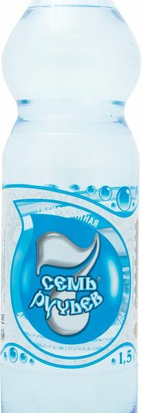 Вода Семь ручьев Скважина №2434 минеральная газированная, 1.5л