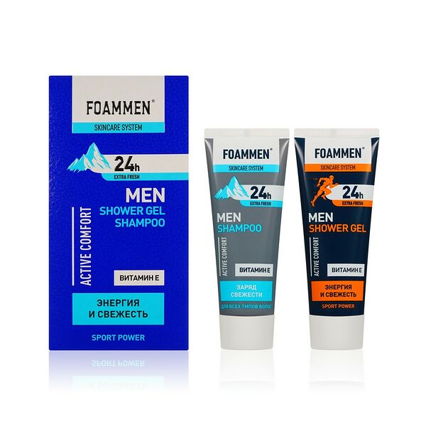 Мужской подарочный набор Foammen ( гель для душа 