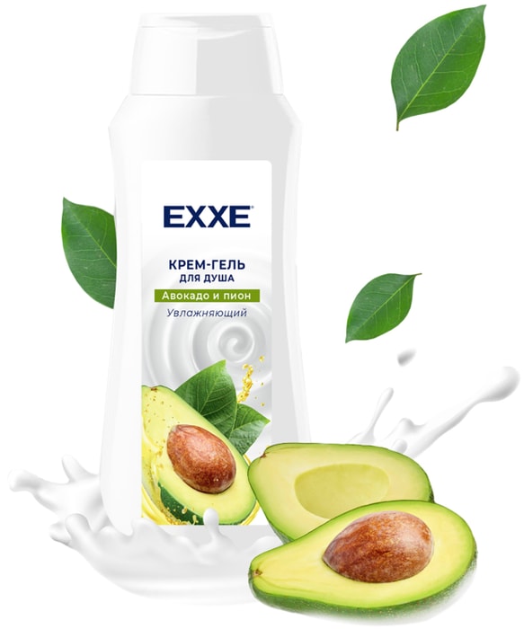 

Крем-гель для душа Exxe Авокадо и пион увлажняющий 400 мл