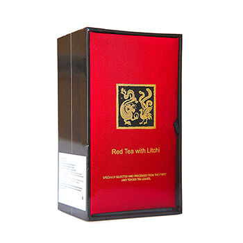 Чай красный Дракон и Феникс Red Tea with Litchi с личи листовой 100г