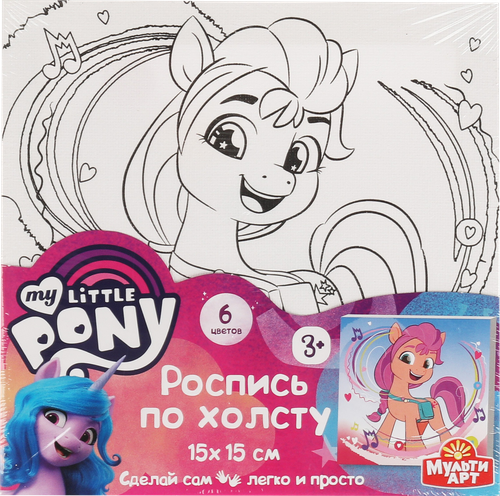 

Набор для творчества Мультиарт холст для росписи 15х15 см, в ассортименте