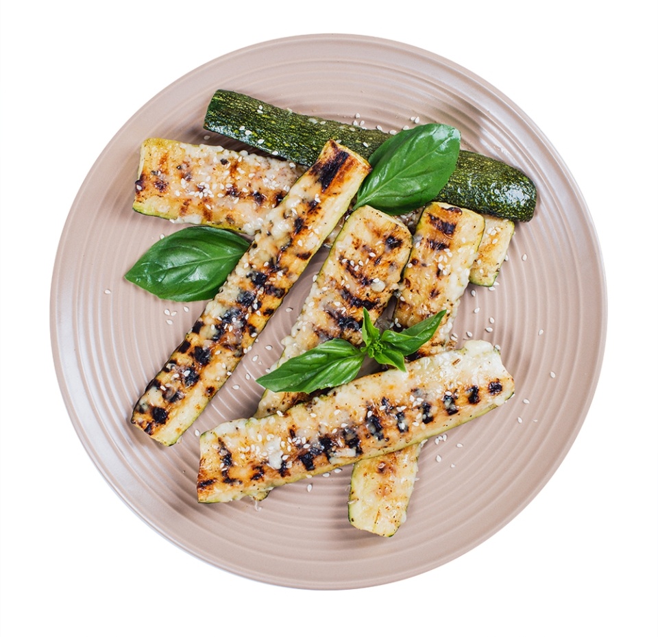 

Цукини молодые запеченные с пармезаном вес