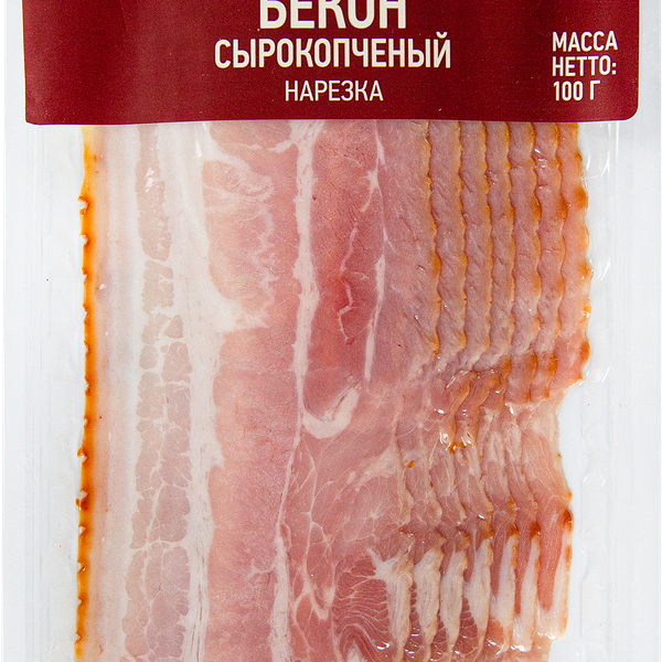 Бекон сырокопченый Лента нарезка