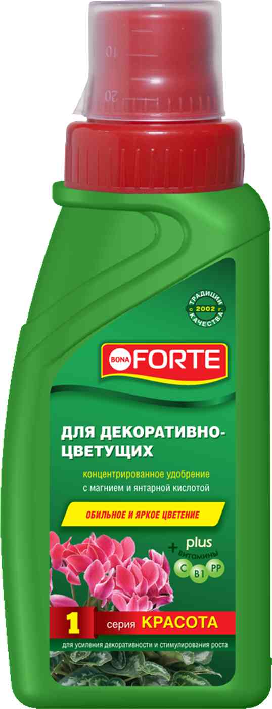 

Удобрение для декоративно-цветущих Bona Forte Красота концентрированное жидкое 285 мл