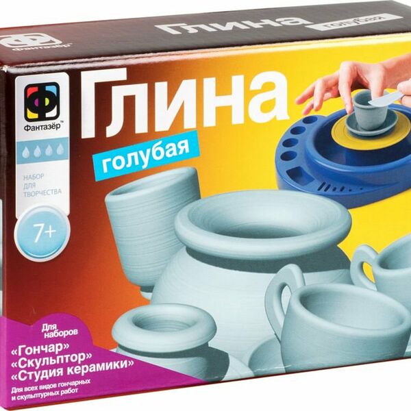 Глина голубая Фантазёр 7+