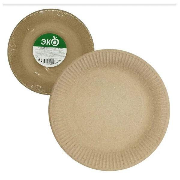 Тарелка одноразовая бумажная 17 см 6 шт ТМ Vitto (Витто)