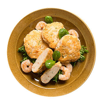 Котлеты из креветок ваннамей и судака жареные от бренд-шефа АВ, Россия