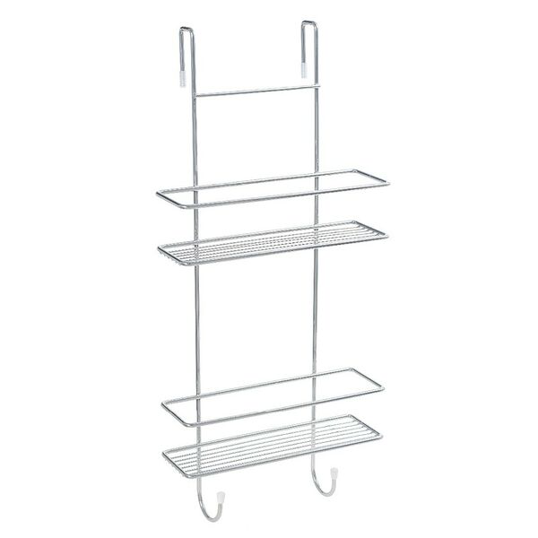 Полка двухэтажная для душевой кабины Fixsen, 56х25 см, хром