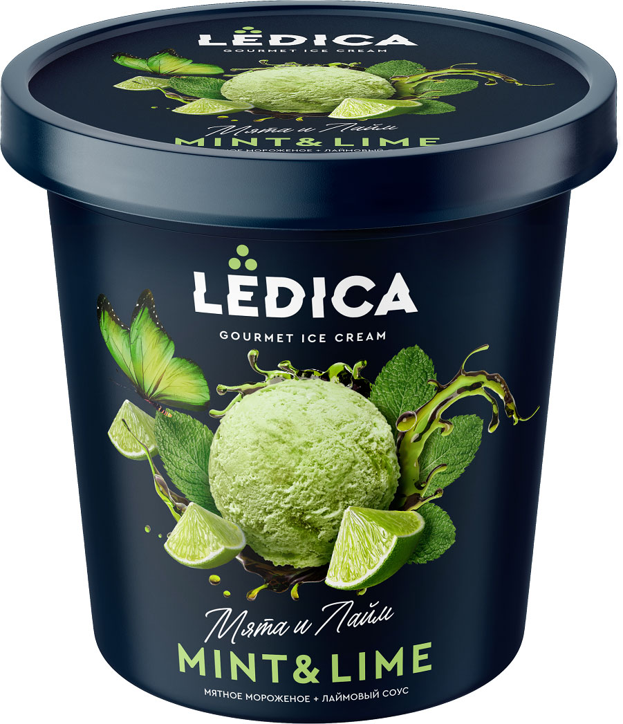 

Мороженое Ledica пломбир мята лайм 300 г