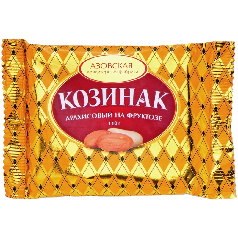 

Козинак Азовская КФ арахисовый на фруктозе 110г