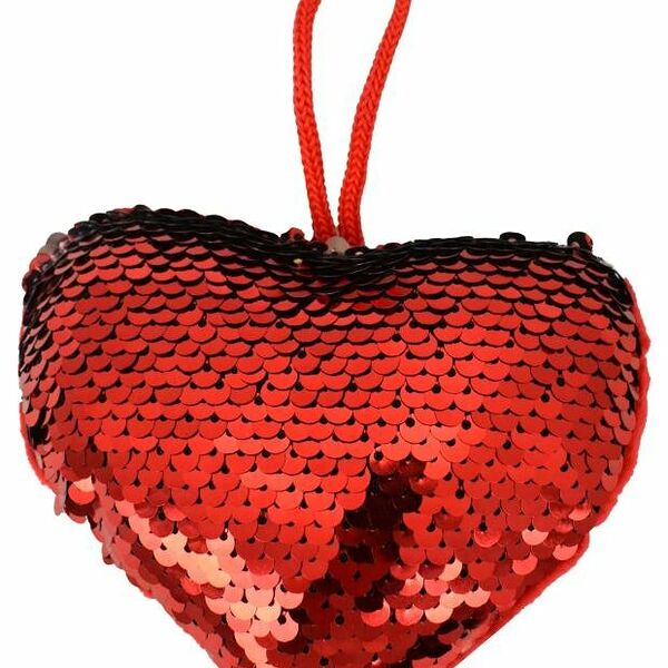 Игрушка мягкая Ball Masquerade сердечко в пайетках, 13 см