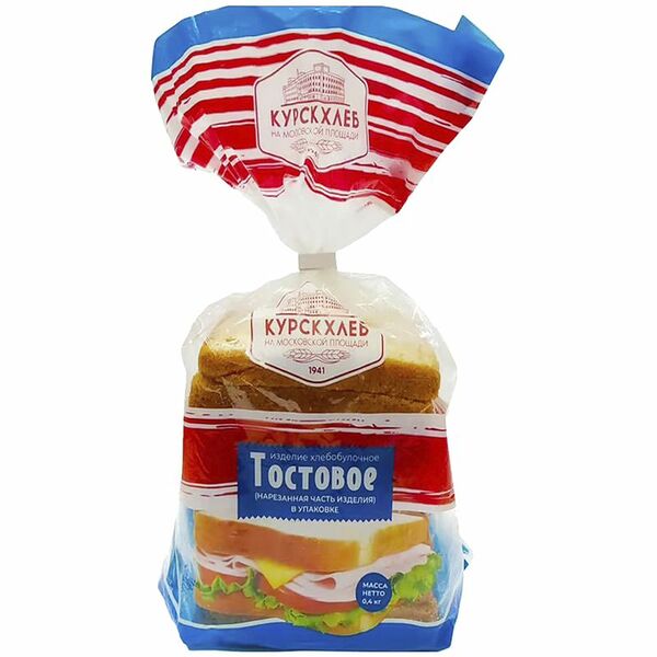 Хлеб Тостовый часть нарезка, 400г