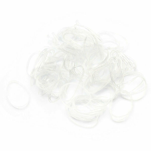 ГУРМАНДИЗ Набор резинок для волос прозрачный, 100 шт.
