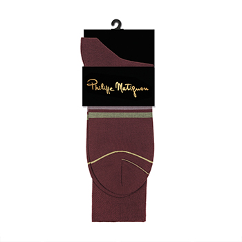 

Носки мужские Philippe Matignon Infinito из мерсеризованного хлопка р. 39-41 бордовый