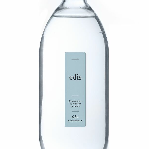 EDIS вода питьевая горная родниковая газированная