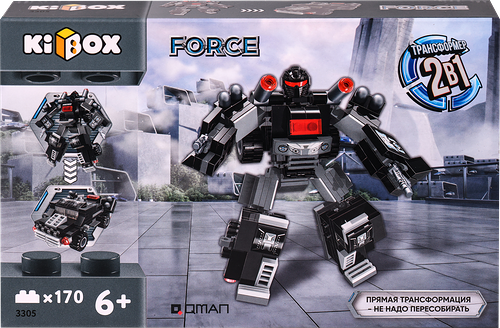 Конструктор KIBOX Трансформер, Арт. 3305