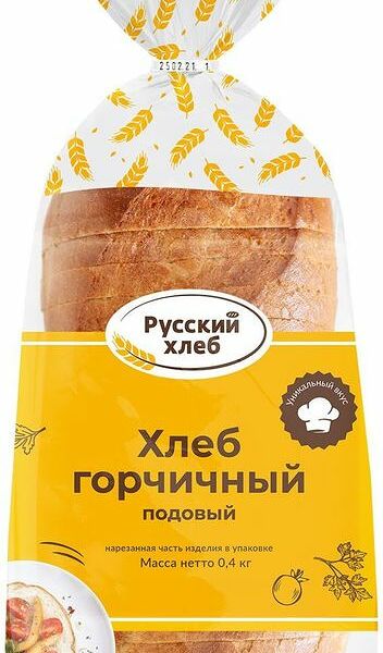 Хлеб Русский хлеб Горчичный подовый нарезка