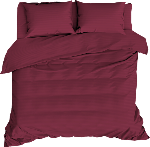 

Простыня HOMECLUB 220x240см, бордовая, страйп-сатин