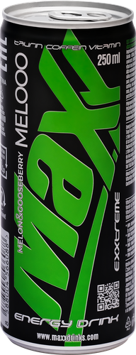 

Напиток энергетический MAXX Mellooo Дыня, крыжовник тонизирующий газированный
