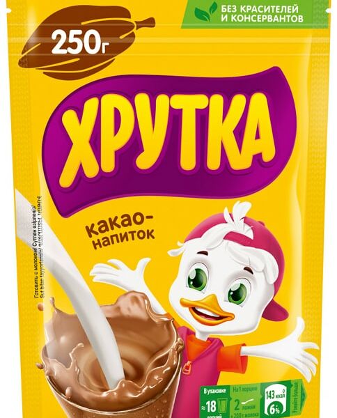 Какао-напиток Хрутка быстрорастворимый 250г