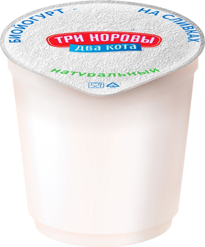 

Биойогурт Три коровы Два кота натуральный 7% 125 г
