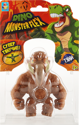 Игрушка 1TOY Monster Flex Dino 14см, тянущиеся фигурки, 14 видов, в ассортименте Арт. Т22691