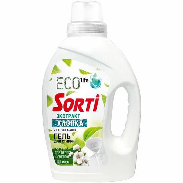Гель для стирки Sorti Экстракт хлопка 1.2л