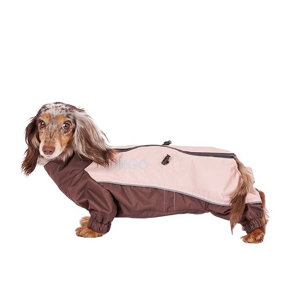 Комбинезон теплый Такса большая мальчик кофейный