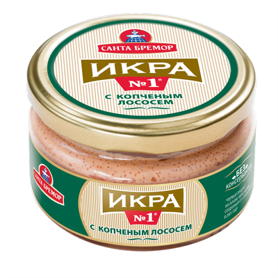 Икра с копчёным лососем, «Санта Бремор»