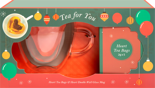 

Набор подарочный чайный HEART Чай черный, 5x2г + кружка, 275г