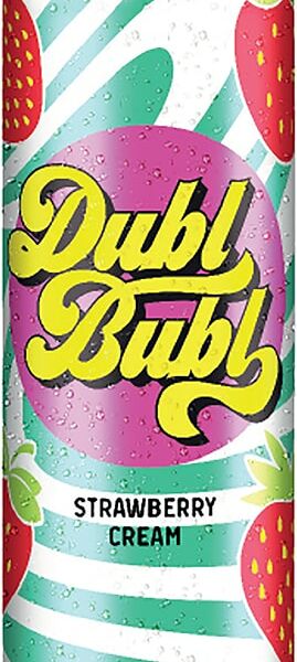 Напиток Dubl Bubl Клубника со сливками 330мл