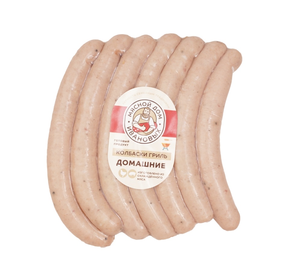 

Колбаски гриль Мясной Дом Ивановых Домашние в/у Россия