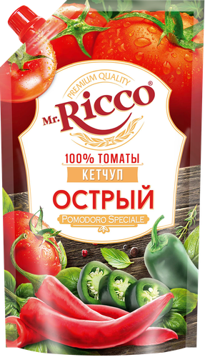 

Кетчуп Mr.Ricco Pomodoro Speciale Острый 300 г