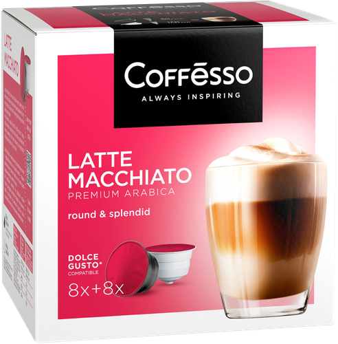 

Кофе Coffesso Latte Macchiato капсулы, 8 шт х 5,5 г + 8 шт х 16 г