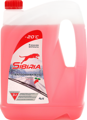 

Стеклоомыватель зимний Sibiria -20℃ барбарис