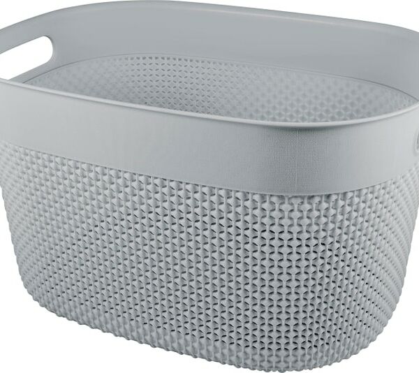 Корзина для хранения Plast Team Oslo 18л серый шторм