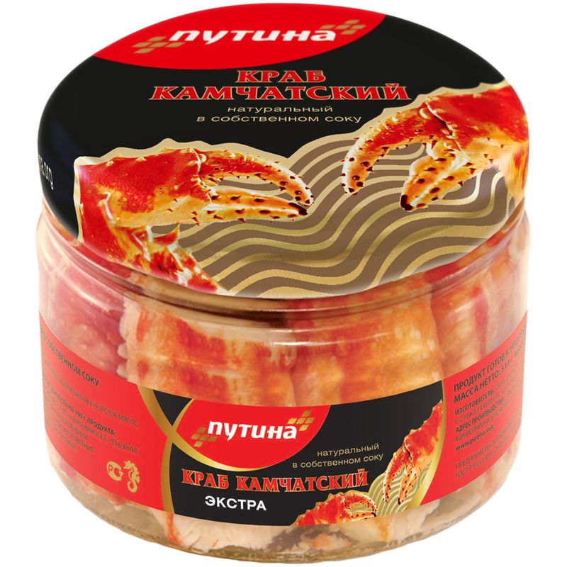 

Краб камчатский Экстра ТМ Путина 510 г