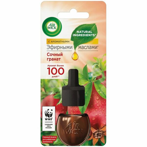 Аромамасло Air wick сочный гранат для диффузора, 19мл