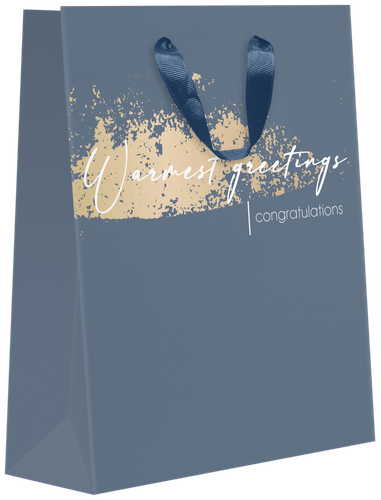 

Пакет подарочный Пакетико матовая ламинация + тиснением Mt мужской 22.7*18см