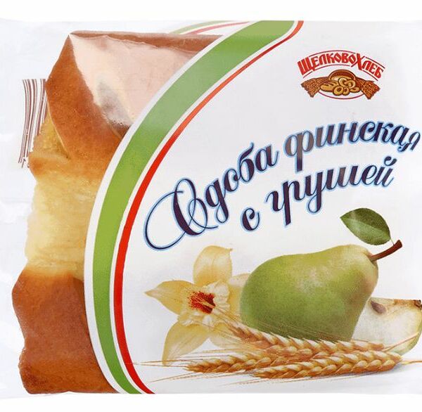 Сдоба Щелковохлеб Финская с грушевой начинкой, 80г